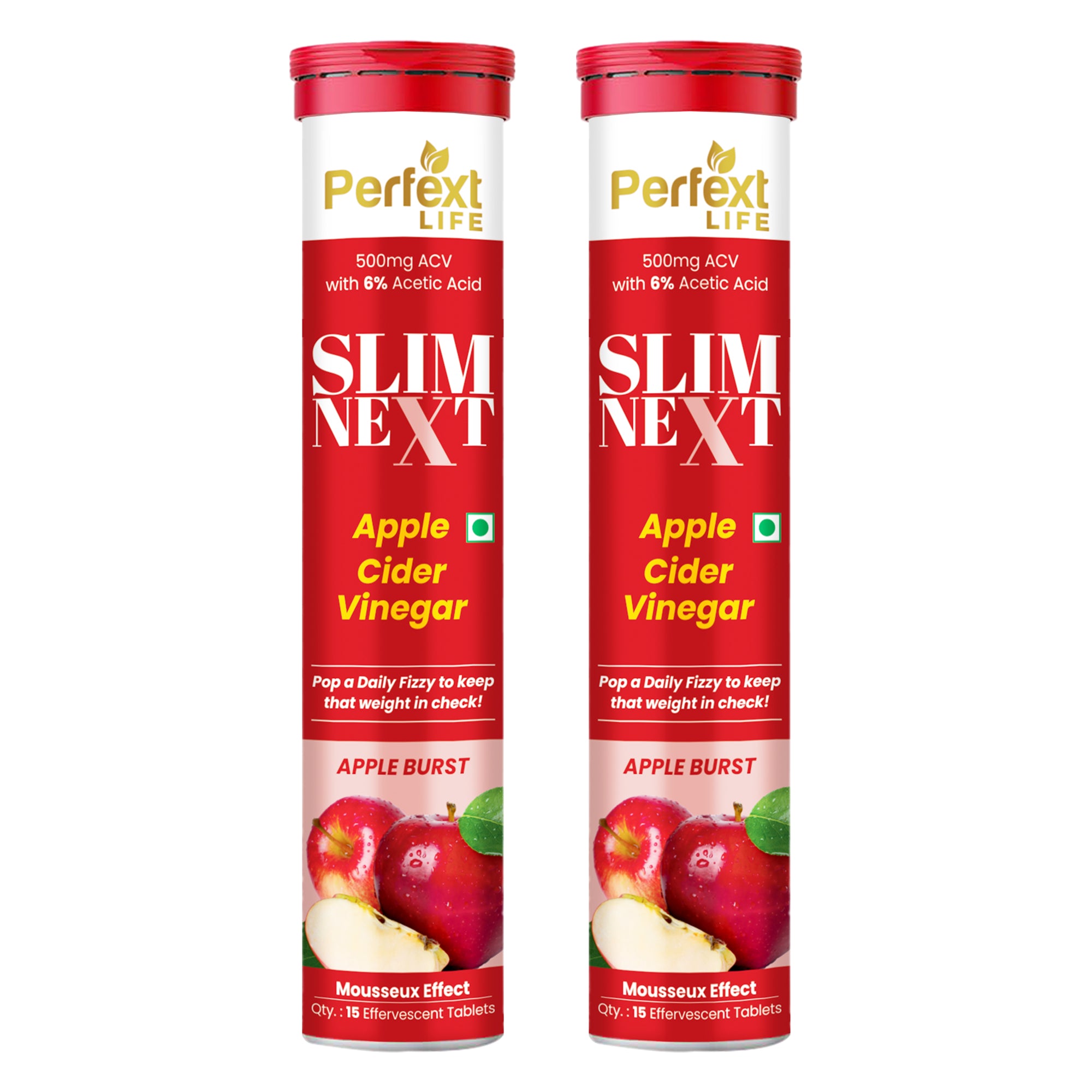 Slimnext Apple Cider Vinegar Effervescent – 3-in-1 Wellness Boost