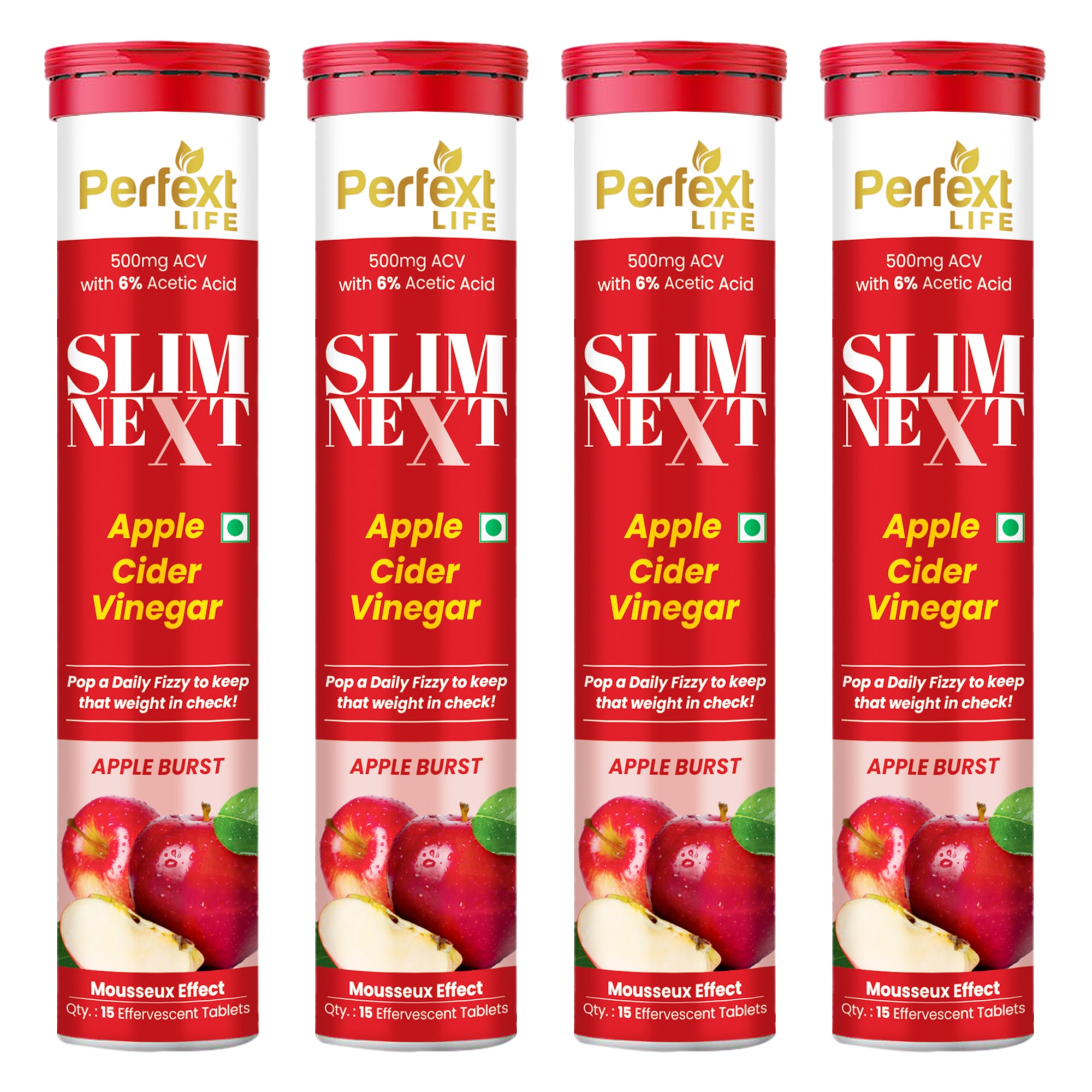 Slimnext Apple Cider Vinegar Effervescent – 3-in-1 Wellness Boost