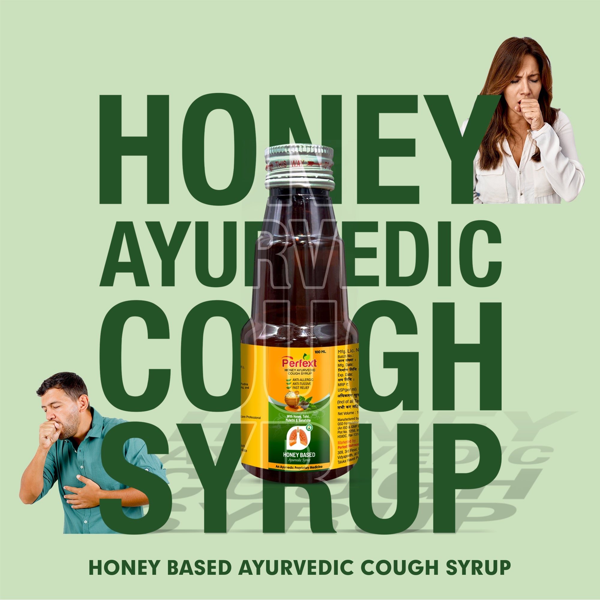 Perfext Life Ayurvedic Cough Syrup with the goodness of natural ingredients