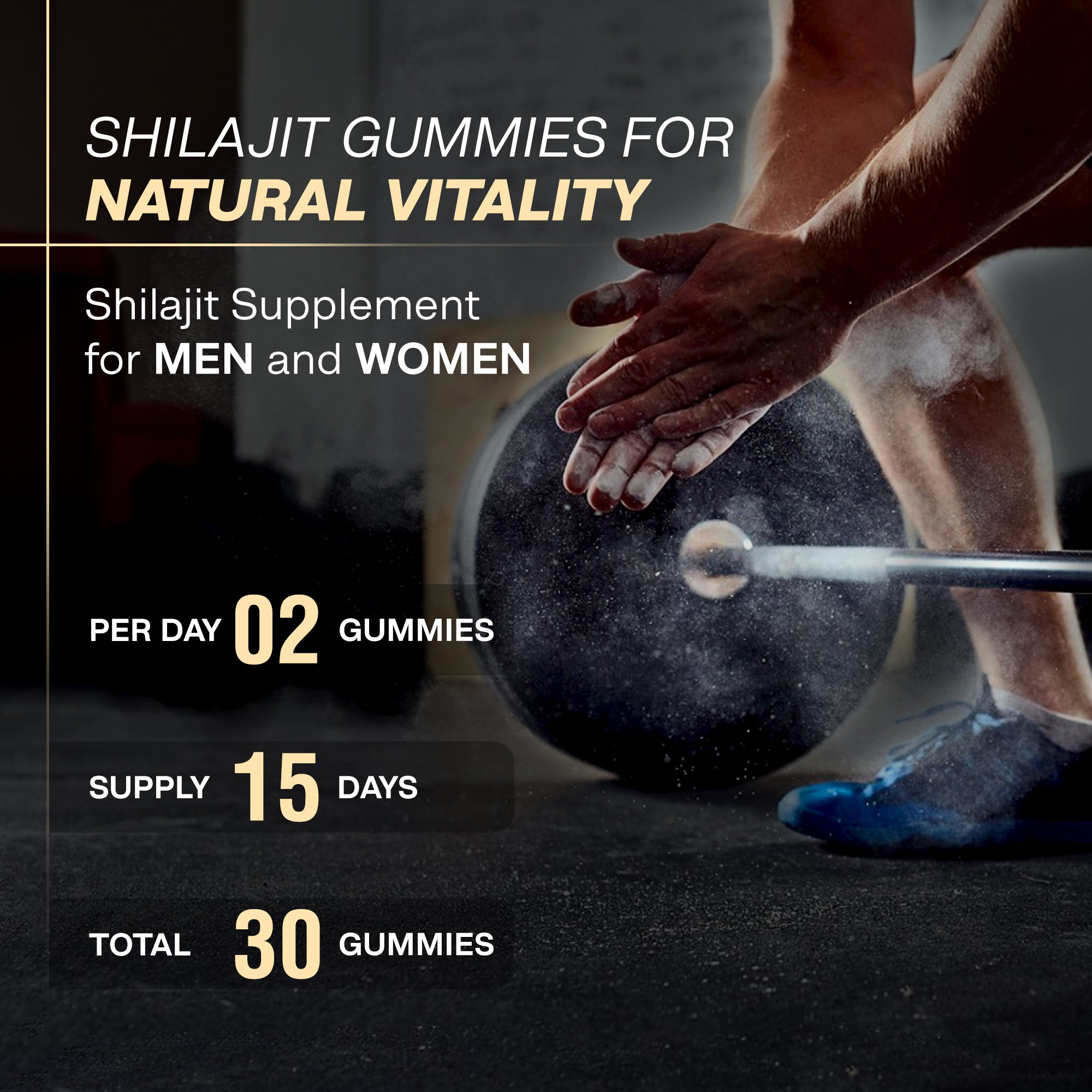 Shilajit Gummies - Pure Shilajit & KSM-66 Ashwagandha Boosts Stamina & Strength