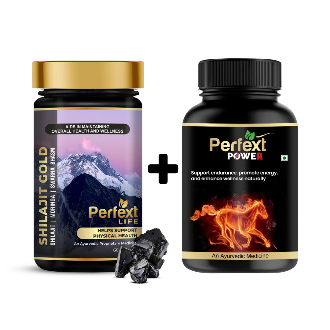 Perfext Life Shilajit Gold + Perfext Power Combo (Pack Of 2)